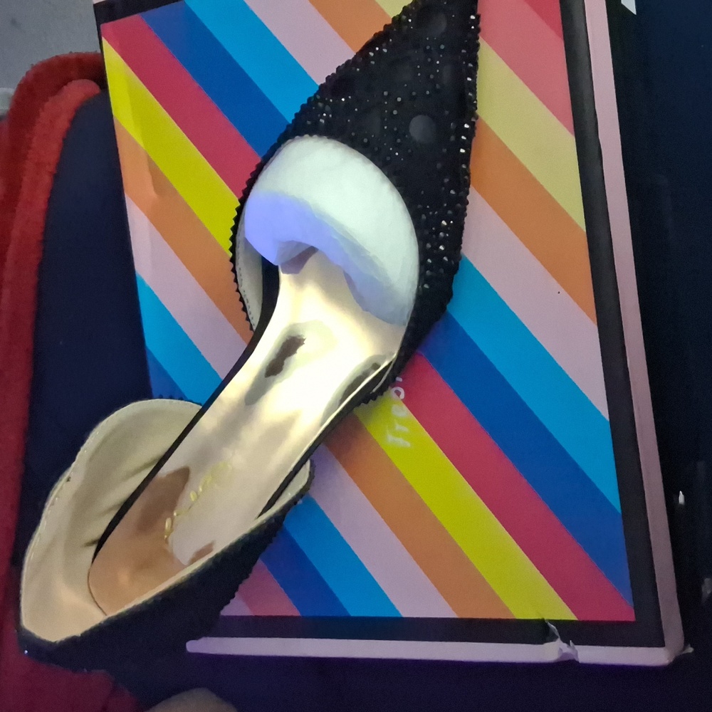 Elegant Black Embellished Women's Shoe